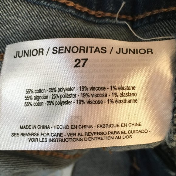 William Rast Perfect Skinny Blue Jeans Juniors 27 - Picture 14 of 16